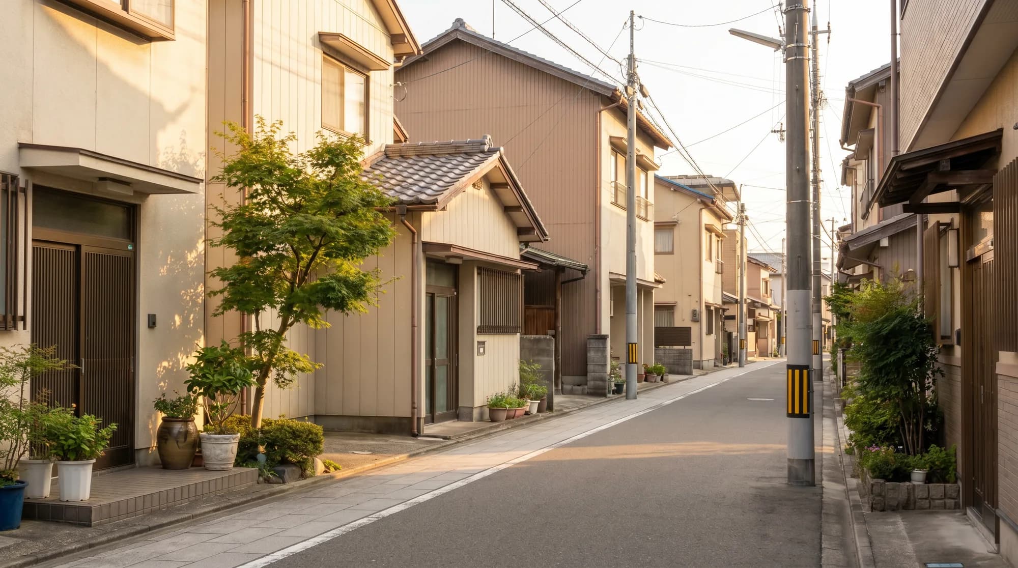 立場駅周辺の街並み